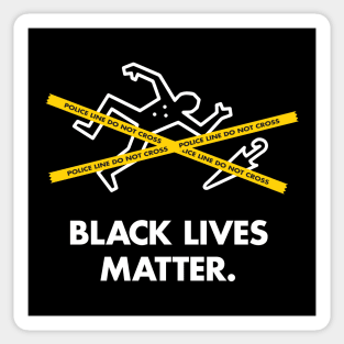 Black Lives Matter Outline Sticker